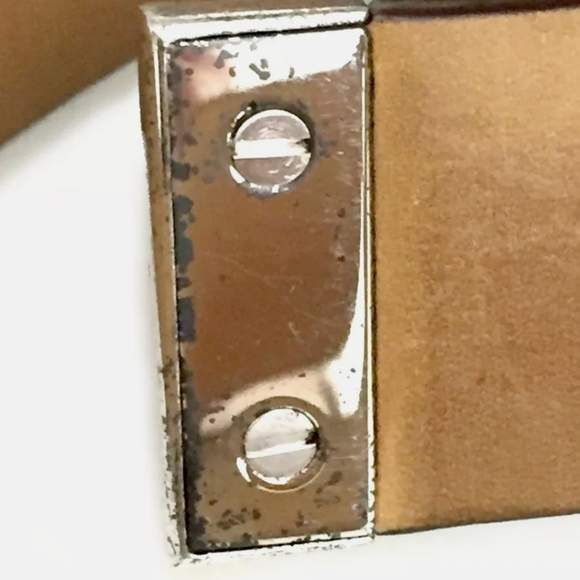 LOUIS VUITTON CEINTURE BROWN LEATHER MENS BELT/C0055 - Picture 8 of 11